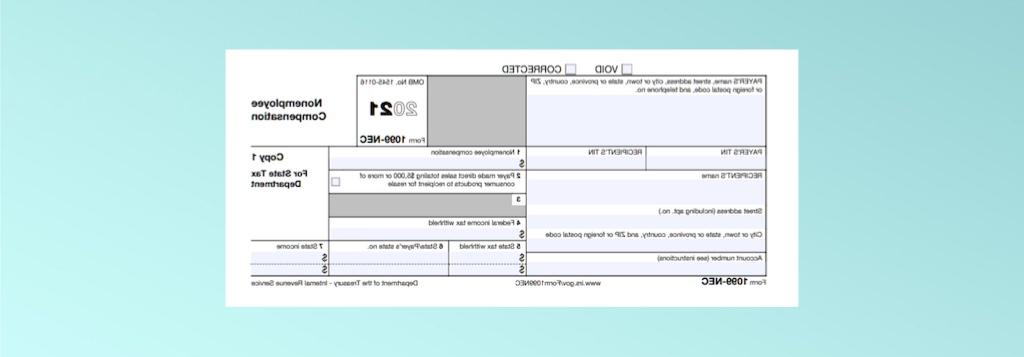 NEW Form 1099-NEC Nonemployee Compensation image